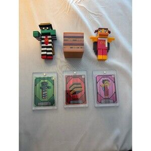 McDonald’s Minecraft meal exclusive toys and cards- unused in-game item code